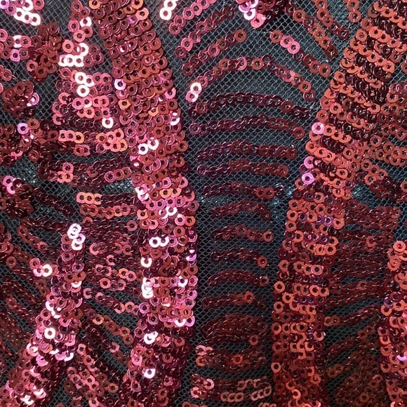 Premier Amour Embellished Sequin Party Cocktail  Sleeveless Crew Neck Size 14 - Picture 6 of 17